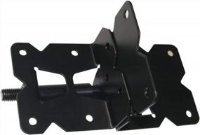 img 1 attached to Rust-Proof ZEKOO Self Closing Gate Hinges In Heavy Duty Black Steel - Ideal For Vinyl And Wood Fence Gates