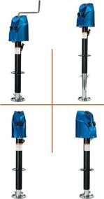 img 3 attached to 4000 Lbs Electric Trailer Power A-Frame Tongue Jack W/ Drop Leg - 12V DC, Blue | HOTSYSTEM For RV Camper Traveler