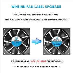 img 1 attached to Pack Of 2Pcs WINSINN DC 80Mm USB Fan 5V 8025 With Sleeve Bearing Brushless Cooling - Optimized For Search Engines