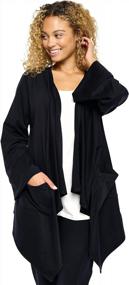 img 3 attached to Undersummers By CarrieRae Women'S Mix And Match Yoga Cardigan Sweaters-Long Sleeves, Comfortable, Side Pockets & Open Front