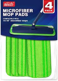 img 4 attached to 🧹 Efficient and Durable HOMEXCEL Microfiber Mop Pads 4 Pack - Reusable and Washable 18-inch Cloth Mop Head Replacements for a Variety of Brands - Ideal for Wet and Dry Cleaning
