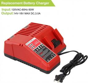 img 3 attached to Efficient Replacement Charger For Milwaukee M18 Lithium Ion Batteries - Compatible With Multiple Models