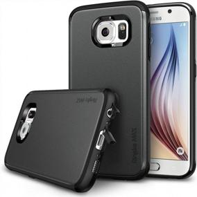 img 4 attached to Gunmetal Ringke Max Double Layer Armor Case For Galaxy S6 With Drop Protection And Dust Cap Feature - Eco Package