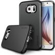 gunmetal ringke max double layer armor case for galaxy s6 with drop protection and dust cap feature - eco package logo