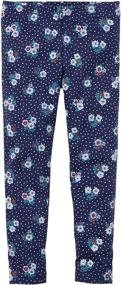 img 1 attached to 🌸 Carters Little Floral Leggings: Stylish Toddler Girls' Clothing at Leggings Heaven