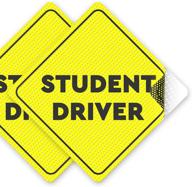 student driver sticker sign car exterior accessories logo