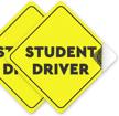 student driver sticker sign car exterior accessories logo