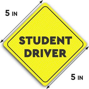 img 3 attached to Student Driver Sticker Sign Car Exterior Accessories