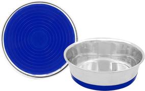 img 2 attached to Fuzzy Puppy Pet Products: Heavy Dish with Non-Slip Rubber Base for Mess-Free Mealtimes