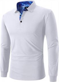 img 3 attached to ZITY Men'S Long Sleeve Polo Sport Shirt For Golf And Tennis