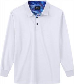 img 2 attached to ZITY Men'S Long Sleeve Polo Sport Shirt For Golf And Tennis