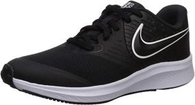 img 4 attached to 👟 Nike Girls' Runner Sneaker Anthracite Electric Athletic Shoes