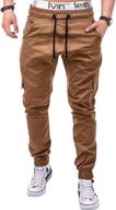 мужские модные спортивные брюки-джоггеры - lexiart slim fit cargo sweatpants логотип
