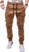 men's fashionable athletic jogger pants - lexiart slim fit cargo sweatpants logo