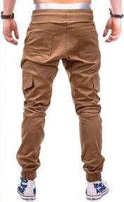 img 2 attached to Men'S Fashionable Athletic Jogger Pants - Lexiart Slim Fit Cargo Sweatpants