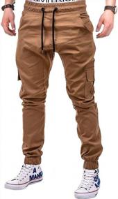 img 1 attached to Men'S Fashionable Athletic Jogger Pants - Lexiart Slim Fit Cargo Sweatpants