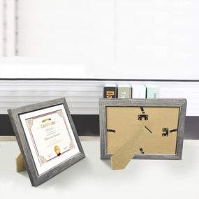 img 1 attached to Rustic Grey 8.5X11 Picture Frame For Wall Mounting And Tabletop Decoration - EdenseeLake 4 Packs