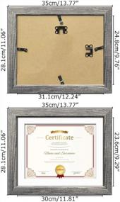 img 2 attached to Rustic Grey 8.5X11 Picture Frame For Wall Mounting And Tabletop Decoration - EdenseeLake 4 Packs