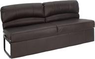 rv sleeper sofa love seat - recpro charles jackknife sofa with 11" legs and hardware, available in 62", 68", and 72" lengths, chestnut color logo