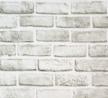 grey and white brick wallpaper peel and stick - self adhesive removable wall paper for backsplash, fireplace decoration, and shelf lining - 17.7" x 393.7 logo