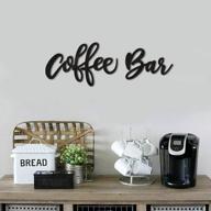 add charm to your coffee station with huray rayho wooden coffee bar wall sign - perfect for home, cafes & restaurants - farmhouse style decor idea for coffee lovers! logo