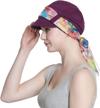 bamboo cotton hat and scarf set for women with breathable linings logo