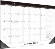2023 nekmit magnetic calendar for fridge - home schooling plan & schedule, ruled blocks, black логотип