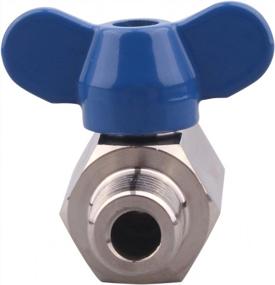 img 3 attached to Small But Mighty: DERNORD Stainless Steel Mini Ball Valve For Precise Control - 1/4 Inch NPT Thread Male