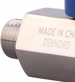 img 2 attached to Small But Mighty: DERNORD Stainless Steel Mini Ball Valve For Precise Control - 1/4 Inch NPT Thread Male