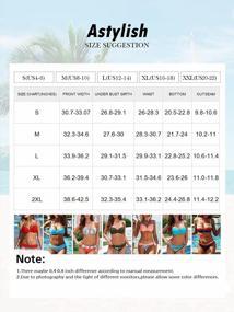 img 1 attached to Flaunt Your Figure With Astylish Women'S Two Piece Push-Up Swimsuits & Padded Bathing Suits