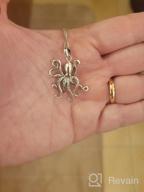 img 1 attached to 🐙 SEO-Optimized Sterling Silver Octopus Pendant Necklace - 18" Cable Chain by FashionJunkie4Life review by Jill Bethel