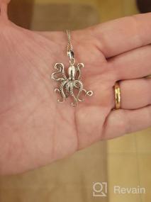 img 5 attached to 🐙 SEO-Optimized Sterling Silver Octopus Pendant Necklace - 18" Cable Chain by FashionJunkie4Life