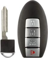 enhanced keylessoption 4-button remote 🔑 key fob for nissan (part# kbrastu15, cwtwb1u758) logo