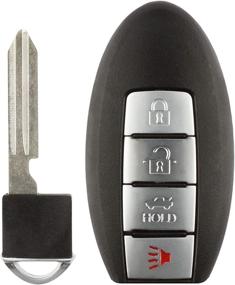 img 4 attached to Enhanced KeylessOption 4-Button Remote 🔑 Key Fob for Nissan (Part# KBRASTU15, CWTWB1U758)