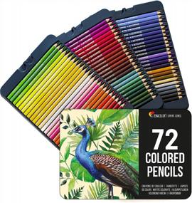 img 4 attached to Zenacolor 72 Colored Pencils Set: High-Quality Numbered Art Supplies For Adult Coloring Books, Artists, And Enthusiasts