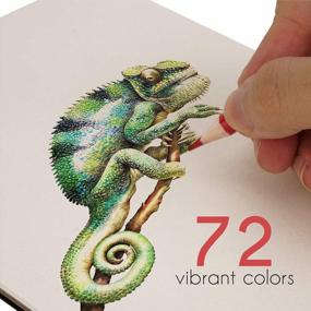 img 1 attached to Zenacolor 72 Colored Pencils Set: High-Quality Numbered Art Supplies For Adult Coloring Books, Artists, And Enthusiasts