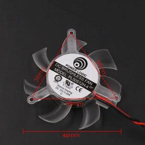 img 3 attached to 46Mm 2Pin PC GPU VGA Video Card Heatsink Cooler Cooling Fan Hole To Hole 39Mm