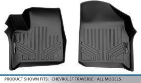 img 1 attached to 🚗 MAXLINER Custom Fit Floor Mats 1st Row Liner Set Black for 2018-2023 Chevrolet Traverse - All Models