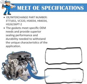 img 3 attached to 🔧 Valve Cover Gaskets Set ET716S1 - High-Performance Engine Gasket for Subaru, Impreza Legacy, Forester, Outback Baja Saab 2.2L 2.5L EJ22 EJ25 EJ22E 1998-2012 - Includes Cam Seal, Spark Plug with Grommets