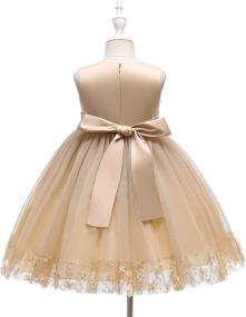 img 2 attached to 🎄 Weileenice Christmas Dresses with Bowknot – Ideal Clothing for Girls' Weddings