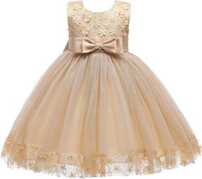 img 4 attached to 🎄 Weileenice Christmas Dresses with Bowknot – Ideal Clothing for Girls' Weddings