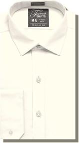 img 4 attached to 👔 Luxe Microfiber Regular Spread Collar Shirts: The Best Choice for Men's Clothing