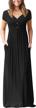 maxi dresses for women with pockets - grecerelle loose buttoned v-neck casual dress for any occasion logo