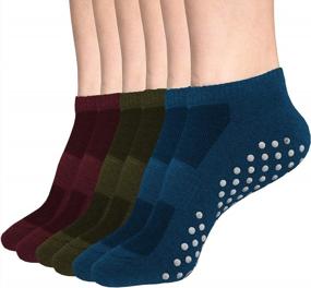 img 4 attached to DIBAOLONG 6-Pair Unisex Low Cut Ankle No Show Athletic Short Cotton Socks