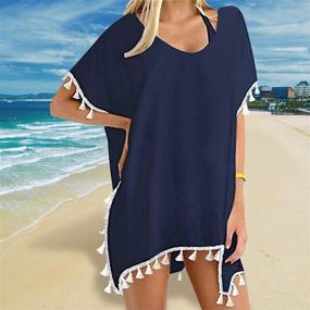 img 1 attached to 👙 Chalier BA Black White Oversized Swimwear for Women - Bathing Suits & Cover Ups