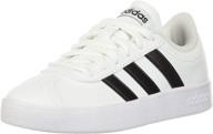 👟 stylish and versatile: adidas court skate black white girls' shoes for athletic performance logo