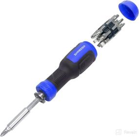 img 4 attached to 🔧 SHARDEN 13-in-1 Adjustable Multibit Screwdriver Set with Extension - All-in-One Screw Driver Multitool, Torx Security, Flat Head, Phillips, Hex, Square & 1/4 Nut Driver