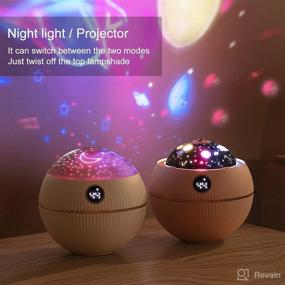 img 2 attached to 🌟 SHUYUNI 550ml Portable Small Cool Mist Humidifiers with 6-Color Starry Night Light & 360° Rotation Projector - Ideal for Kids & Baby Bedroom, Whisper-Quiet Operation, Waterless Auto-Off, BPA Free – Perfect Gift!