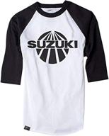 👕 suzuki vintage raglan baseball shirt by factory effex logo