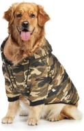 dr.nono dog hoodies: ultimate camo style raincoat hoodie jacket for large dogs, premium polyester material with double layers – ideal for outdoor activities in cold season – perfect for hiking and camping логотип